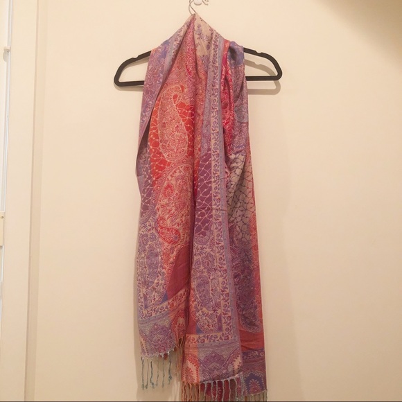 Pink Multicolored Scarf - Picture 3 of 3